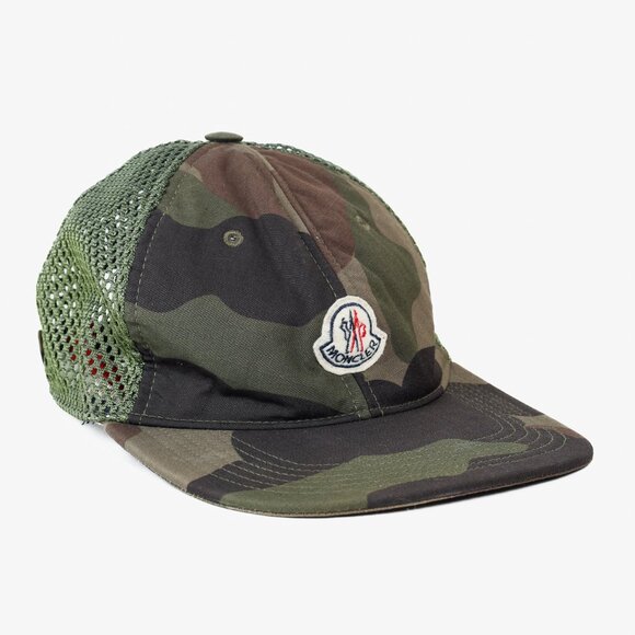 Moncler Green Camo Berretto Baseball Mesh Cap - Picture 1 of 10